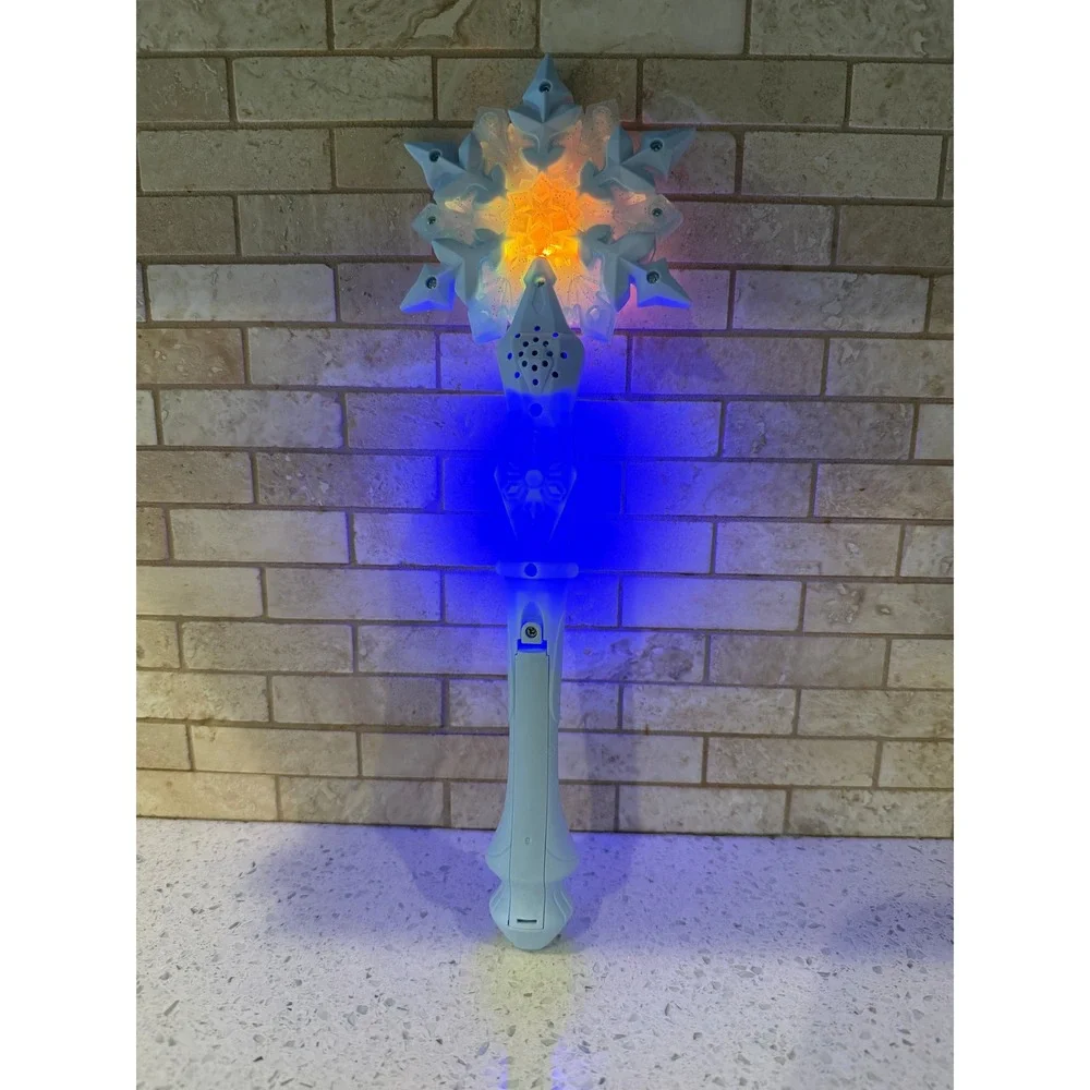 Disney Frozen Elsa Light Up Snowflake Wand Costume Prop Toy